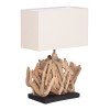 ΕΠΙΤΡΑΠΕΖΙΟ ΟΡΘΟΓΩΝΙΟ ΦΩΤΙΣΤΙΚΟ TWIGGY HM4424 DRIFTWOOD & ΛΕΥΚΟ ΚΑΠΕΛΟ 35.5x15x47Υεκ.