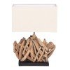 ΕΠΙΤΡΑΠΕΖΙΟ ΟΡΘΟΓΩΝΙΟ ΦΩΤΙΣΤΙΚΟ TWIGGY HM4424 DRIFTWOOD & ΛΕΥΚΟ ΚΑΠΕΛΟ 35.5x15x47Υεκ.