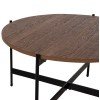 ΣΕΤ 2ΤΜΧ ΤΡΑΠΕΖΙΑ ΣΑΛΟΝΙΟΥ RONDA HM21089.03 MDF ΣΕ ΚΑΡΥΔΙ ΧΡΩΜΑ Φ80εκ & Φ50εκ