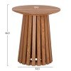 ΣΕΤ 2ΤΜΧ ΤΡΑΠΕΖΙΑ ΣΑΛΟΝΙΟΥ TALBERT HM21083 MDF ΦΥΣΙΚΟ ΞΥΛΟΥ Φ80εκ & Φ45εκ