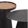 ΣΕΤ 2ΤΜΧ ΤΡΑΠΕΖΙΑ ΣΑΛΟΝΙΟΥ DUNCAN HM21081 MDF ΚΑΙ ΚΕΡΑΜΙΚΟ TOP Φ80εκ & Φ45εκ