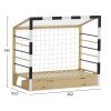ΚΡΕΒΑΤΙ ΠΑΙΔΙΚΟ τ.MONTESSORI ΜΕ ΣΥΡΤΑΡΙ GOALIE HM700 ΞΥΛΟ ΠΕΥΚΟΥ ΦΥΣΙΚΟ-ΛΕΥΚΟ-ΜΑΥΡΟ- 190x90εκ