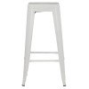 ΣΚΑΜΠΟ ΜΠΑΡ ΜΕΤΑΛΛΙΚΟ MELITA-PRO HM8642.41 ΣΕ ΛΕΥΚΟ ΜΑΤ 43x43x78Υεκ.
