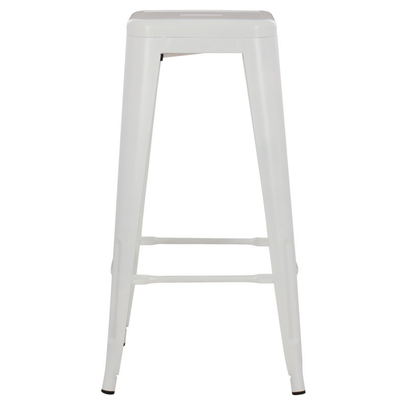 ΣΚΑΜΠΟ ΜΠΑΡ ΜΕΤΑΛΛΙΚΟ MELITA-PRO HM8642.41 ΣΕ ΛΕΥΚΟ ΜΑΤ 43x43x78Υεκ.