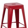 ΣΚΑΜΠΟ ΜΕΣΑΙΟΥ ΥΨΟΥΣ ΜΕΤΑΛΛΙΚΟ MELITA-PRO HM8573.44 ΚΟΚΚΙΝΟ 43x43x67Υεκ.