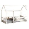 ΚΡΕΒΑΤΙ ΠΑΙΔΙΚΟ ΜΕ ΚΑΓΚΕΛΟ HOUSER HM706.03 τ.MONTESSORI ΞΥΛΟ ΠΕΥΚΟ ΛΕΥΚΟ-190x90εκ