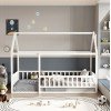ΚΡΕΒΑΤΙ ΠΑΙΔΙΚΟ ΜΕ ΚΑΓΚΕΛΟ HOUSER HM706.03 τ.MONTESSORI ΞΥΛΟ ΠΕΥΚΟ ΛΕΥΚΟ-190x90εκ