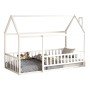 ΚΡΕΒΑΤΙ ΠΑΙΔΙΚΟ ΜΕ ΚΑΓΚΕΛΟ HOUSER HM706.03 τ.MONTESSORI ΞΥΛΟ ΠΕΥΚΟ ΛΕΥΚΟ-190x90εκ