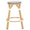 ΣΚΑΜΠΟ ΑΛΟΥΜΙΝΙΟΥ ΜΕΣ.ΥΨΟΥΣ CHINO HM6286.03 BAMBOO LOOK & TEXTILENE ΜΑΥΡΟ 43x43x65Υεκ