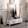 ΚΡΕΜΑΣΤΡΑ ΜΕ ΣΥΡΤΑΡΙΑ ΠΑΙΔΙΚH PASCHAL HM2491.03 ΜΕΛΑΜΙΝΗ-ΞΥΛΟ ΠΕΥΚΟΥ 80x40x130Υεκ