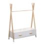 ΚΡΕΜΑΣΤΡΑ ΜΕ ΣΥΡΤΑΡΙΑ ΠΑΙΔΙΚH PASCHAL HM2491.03 ΜΕΛΑΜΙΝΗ-ΞΥΛΟ ΠΕΥΚΟΥ 80x40x130Υεκ