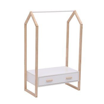 ΚΡΕΜΑΣΤΡΑ ΜΕ ΣΥΡΤΑΡΙ ΠΑΙΔΙΚH PEPE HM2492.03 ΜΕΛΑΜΙΝΗ-ΞΥΛΟ ΠΕΥΚΟΥ 80x40x125Υεκ
