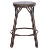 ΣΚΑΜΠΟ ΑΛΟΥΜΙΝΙΟΥ ΜΕΣ.ΥΨΟΥΣ CHINO HM6286.01 BAMBOO LOOK & TEXTILENE ΚΑΦΕ 43x43x65Υεκ