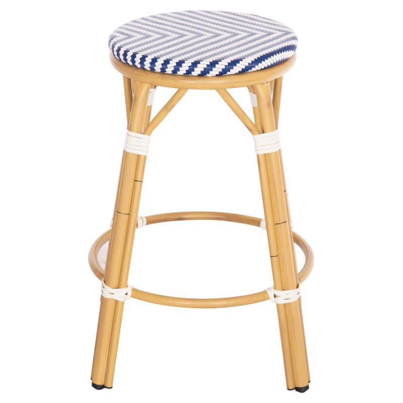 ΣΚΑΜΠΟ ΑΛΟΥΜΙΝΙΟΥ ΜΕΣ.ΥΨΟΥΣ CHINO HM6286.05 BAMBOO LOOK & TEXTILENE ΜΠΛΕ 43x43x65Υεκ