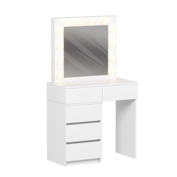 ΤΟΥΑΛΕΤΑ ΜΕ ΦΩΤΙΣΜΟ LED & ΣΥΡΤΑΡΙΑ BEYON HM2500.03 ΜΕΛΑΜΙΝΗ ΣΕ ΛΕΥΚΟ 80x40x140Υεκ.