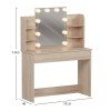 ΤΟΥΑΛΕΤΑ ΜΕ ΦΩΤΙΣΜΟ LED-ΡΑΦΙΑ-ΣΥΡΤΑΡΙΑ LAURYN HM2502.01 SONAMA 108x40x140Υεκ