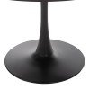 ΤΡΑΠΕΖΙ ΤΡΑΠΕΖΑΡΙΑΣ ROLLO HM9421.12 ΣΤΡΟΓΓΥΛΟ BLACK MARBLE Φ90x74Υεκ.