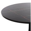 ΤΡΑΠΕΖΙ ΤΡΑΠΕΖΑΡΙΑΣ ROLLO HM9421.12 ΣΤΡΟΓΓΥΛΟ BLACK MARBLE Φ90x74Υεκ.