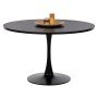 ΤΡΑΠΕΖΙ ΤΡΑΠΕΖΑΡΙΑΣ ROLLO HM9422.12 ΣΤΡΟΓΓΥΛΟ BLACK MARBLE Φ120x74Yεκ.