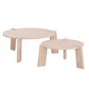 ΣΕΤ 2ΤΜΧ ΤΡΑΠΕΖΙΑ ΣΑΛΟΝΙΟΥ EQUIL HM9943.01 MDF ΜΕ ΜΕΛΑΜΙΝΗ-ΦΥΣΙΚΟ 66x66εκ + 87x87εκ