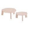 ΣΕΤ 2ΤΜΧ ΤΡΑΠΕΖΙΑ ΣΑΛΟΝΙΟΥ EQUIL HM9943.01 MDF ΜΕ ΜΕΛΑΜΙΝΗ-ΦΥΣΙΚΟ 66x66εκ + 87x87εκ