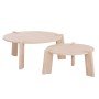 ΣΕΤ 2ΤΜΧ ΤΡΑΠΕΖΙΑ ΣΑΛΟΝΙΟΥ EQUIL HM9943.01 MDF ΜΕ ΜΕΛΑΜΙΝΗ-ΦΥΣΙΚΟ 66x66εκ + 87x87εκ