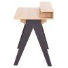 ΓΡΑΦΕΙΟ REXIN HM18290 ΜΕΛΑΜΙΝΗ ΣΕ SONAMA-ΓΚΡΙ 120x19-59x75-85,5ΥΥεκ.
