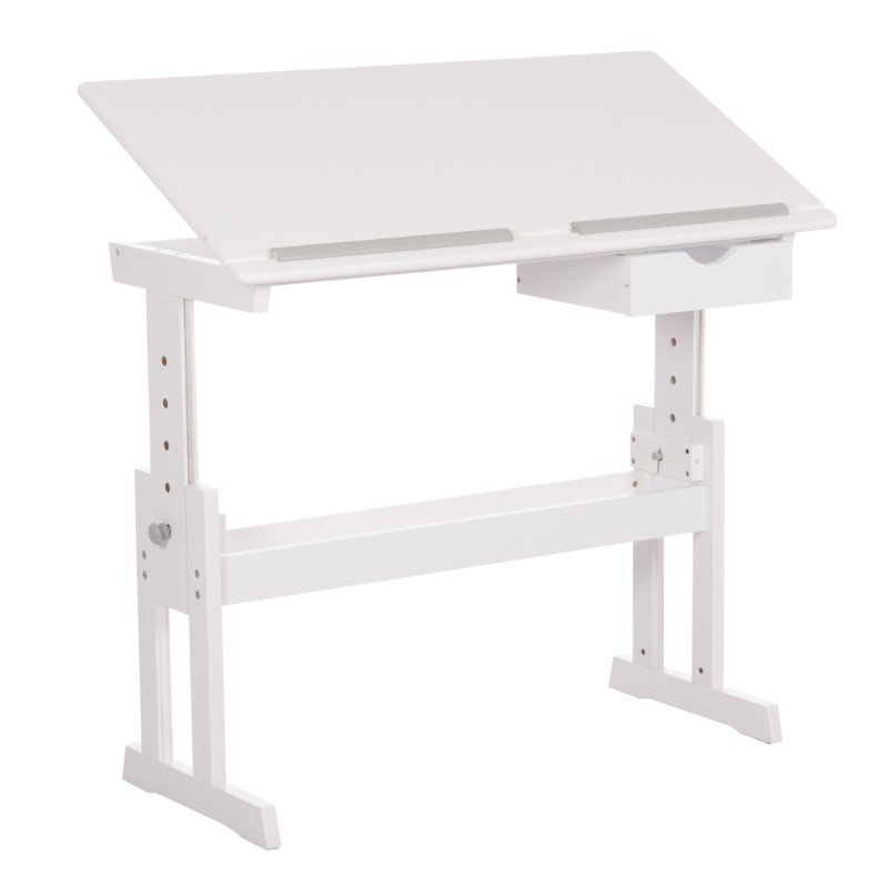 ΓΡΑΦΕΙΟ/ΣΧΕΔΙΑΣΤΗΡΙΟ ASCENT HM18289 MDF ΣΕ ΛΕΥΚΟ 109x55x87,5Υεκ