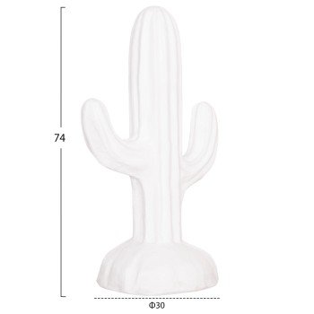 ΔΙΑΚΟΣΜΗΤΙΚΟΣ ΚΑΚΤΟΣ ΔΑΠΕΔΟΥ CACTUS HM4386.02S ΓΥΨΟΣ ΣΕ ΛΕΥΚΟ 42x30x74Υεκ