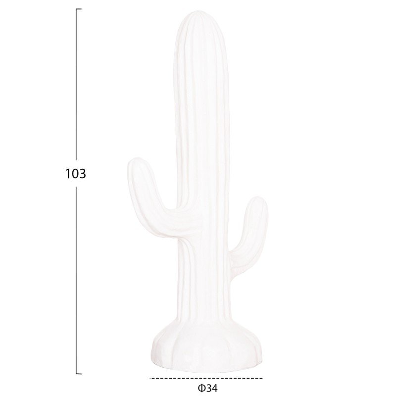 ΔΙΑΚΟΣΜΗΤΙΚΟΣ ΚΑΚΤΟΣ ΔΑΠΕΔΟΥ CACTUS HM4386.02M ΓΥΨΟΣ ΣΕ ΛΕΥΚΟ 54x34x103Υεκ.