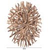 ΦΩΤΙΖΟΜΕΝΟ ΔΙΑΚΟΣΜΗΤΙΚΟ ΤΟΙΧΟΥ DREAMER HM4422 DRIFTWOOD ΜΕ ΤΑΙΝΙΑ LED Φ90x7(πάχος)εκ