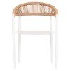 ΠΟΛΥΘΡΟΝΑ BERG HM6284.01 ΑΛΟΥΜΙΝΙΟ & TEXTILENE ΛΕΥΚΟ--P.E.TWISTED RATTAN 55x56x79Υεκ
