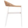 ΠΟΛΥΘΡΟΝΑ BERG HM6284.01 ΑΛΟΥΜΙΝΙΟ & TEXTILENE ΛΕΥΚΟ--P.E.TWISTED RATTAN 55x56x79Υεκ