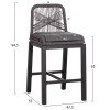 ΣΚΑΜΠΟ ΜΠΑΡ ΜΕΣ.ΥΨΟΥΣ HOWARD HM5791.23 ΜΑΥΡΟ ΑΛΟΥΜΙΝΙΟ--ΓΚΡΙ ΣΧΟΙΝΙ 47,5x55x94,5Υεκ.