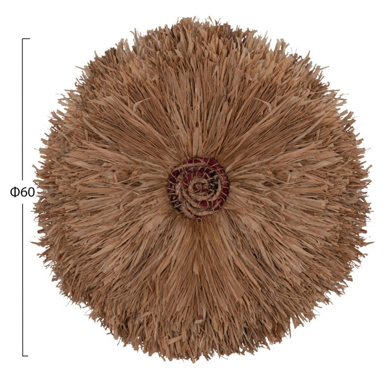 ΔΙΑΚΟΣΜΗΤΙΚΟ ΤΟΙΧΟΥ ΣΤΡΟΓΓΥΛΟ ABOR HM4717 ΙΝΕΣ SISAL ΦΥΣΙΚΟ Φ60εκ.