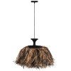 ΦΩΤΙΣΤΙΚΟ ΟΡΟΦΗΣ ORDEM HM4716 ΚΑΠΕΛΟ ΙΝΕΣ SISAL & ΜΠΑΝΑΝΑΣ-ΜΑΥΡΟ & ΦΥΣΙΚΟ Φ60x50Υεκ