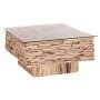 ΤΡΑΠΕΖΙ ΣΑΛΟΝΙΟΥ ΤΕΤΡΑΓΩΝΟ SPARROW HM9960 DRIFTWOOD--ΓΥΑΛΙ 95x95x51,5Υεκ.