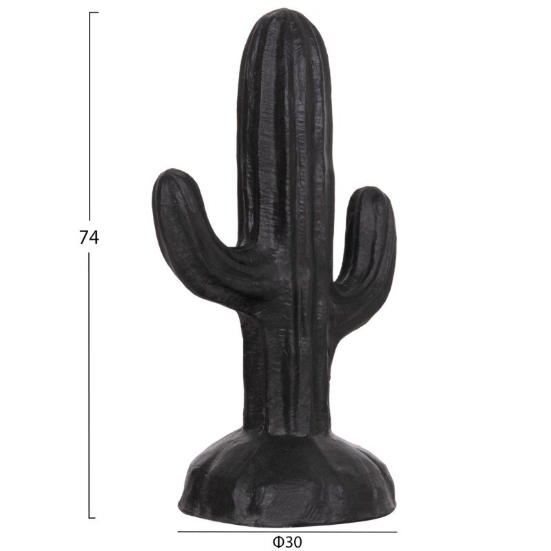 ΔΙΑΚΟΣΜΗΤΙΚΟΣ ΚΑΚΤΟΣ ΔΑΠΕΔΟΥ CACTUS HM4386.01S ΓΥΨΟΣ ΣΕ ΜΑΥΡΟ 42x30x74Υεκ.