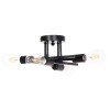 ΦΩΤΙΣΤΙΚΟ ΟΡΟΦΗΣ ΠΟΛΥΦΩΤΟ LIGHTY HM7428.11 ΜΕΤΑΛΛΟ ΣΕ ΜΑΥΡΟ 28x28x15Υεκ.
