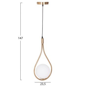 ΦΩΤΙΣΤΙΚΟ ΟΡΟΦΗΣ DROPLET HM7503.12 ΜΕΤΑΛΛΟ ΣΕ ΧΡΥΣΟ-ΛΕΥΚΟΣ ΓΛΟΜΠΟΣ 23,5x12x147Υεκ.