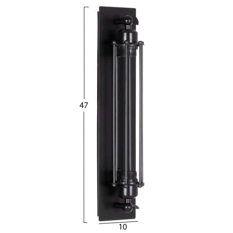 ΑΠΛΙΚΑ ΤΟΙΧΟΥ 2ΦΩΤΗ BEACON HM4463 ΜΕΤΑΛΛΟ ΣΕ ΜΑΥΡΟ 10x10x47Υεκ. ΑΠΛΙΚΑ ΤΟΙΧΟΥ 2ΦΩΤΗ BEACON HM4463 ΜΕΤΑΛΛΟ ΣΕ ΜΑΥΡΟ 10x10x47Υεκ.