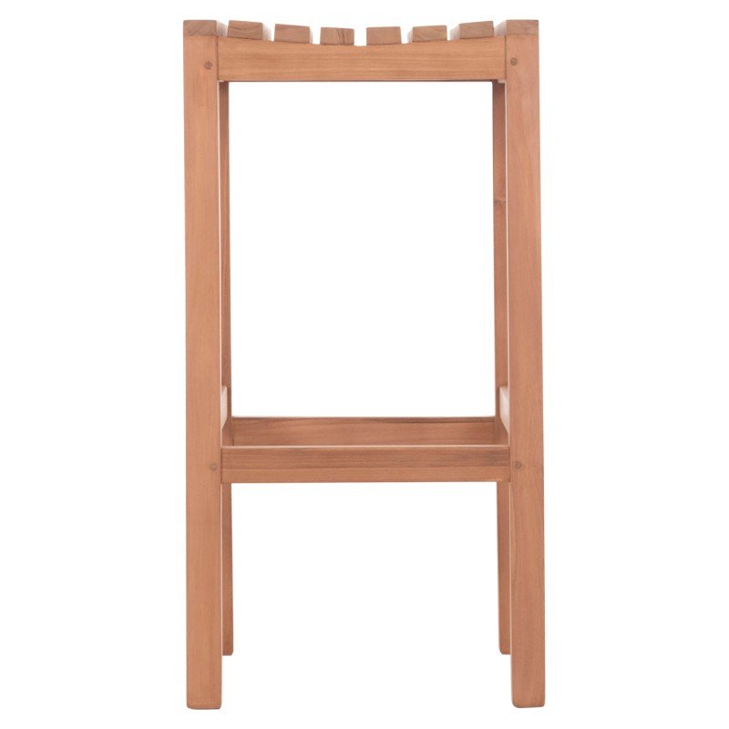 ΣΚΑΜΠΟ ΜΠΑΡ NIKOL HM18109 ΞΥΛΟ ΤΕΑΚ ΣΕ ΦΥΣΙΚΟ 40x40x77Υεκ.