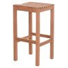 ΣΚΑΜΠΟ ΜΠΑΡ NIKOL HM18109 ΞΥΛΟ ΤΕΑΚ ΣΕ ΦΥΣΙΚΟ 40x40x77Υεκ.