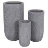 ΣΕΤ 3ΤΜΧ ΓΛΑΣΤΡΕΣ ΚΥΛΙΝΔΡΟΙ ΣΕΙΡΑ GARDENER HM4720 FIBERCLAY-ΧΡΩΜΑ CEMENT Φ44x79Υεκ