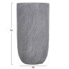 ΣΕΤ 3ΤΜΧ ΓΛΑΣΤΡΕΣ ΚΥΛΙΝΔΡΟΙ ΣΕΙΡΑ GARDENER HM4720 FIBERCLAY-ΧΡΩΜΑ CEMENT Φ44x79Υεκ