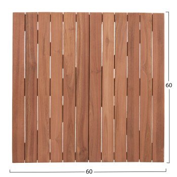 ΕΠΙΦΑΝΕΙΑ ΤΡΑΠΕΖΙΟΥ ΤΕΤΡΑΓΩΝΗ HM18135 ΞΥΛΟ TEAK--ΦΥΣΙΚΟ 60x60x4(πάχος)εκ.