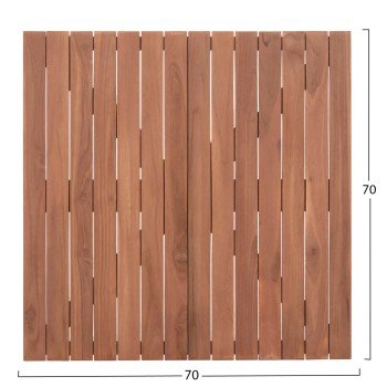 ΕΠΙΦΑΝΕΙΑ ΤΡΑΠΕΖΙΟΥ ΤΕΤΡΑΓΩΝΗ HM18136 ΞΥΛΟ TEAK--ΦΥΣΙΚΟ 70x70x4(πάχος)εκ.