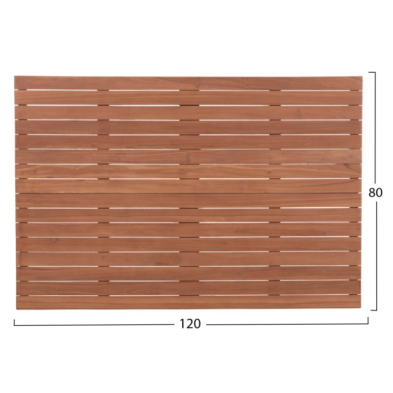 ΕΠΙΦΑΝΕΙΑ ΤΡΑΠΕΖΙΟΥ ΟΡΘΟΓΩΝΙΑ HM18138 ΞΥΛΟ TEAK--ΦΥΣΙΚΟ 120x80x4(πάχος)εκ.