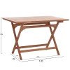 ΤΡΑΠΕΖΙ ΠΤΥΣΣΟΜΕΝΟ ΟΡΘΟΓΩΝΙΟ ERIS HM18117 ΞΥΛΟ TEAK--ΦΥΣΙΚΟ 120x70x76Υεκ.