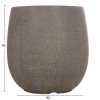 ΣΕΤ 4ΤΜΧ ΓΛΑΣΤΡΕΣ ΣΤΡΟΓΓΥΛΕΣ GARDENER HM4726 FIBERCLAY ΓΚΡΙΖΟΠΡΑΣΙΝΟ Φ52x55Υεκ
